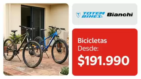 Catálogo Lider Página 5: Bicicletas €191.990,00, Bianchi - bicicletas €191.990,00