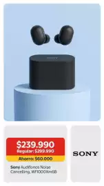 Catálogo Lider Página 9: Sony Audifonos Noise Cancelling, Wf1000Xm6B €239.990,00