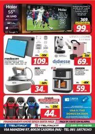 Volantino Telitaly settimana 39 Pagina 2: Kremia €69,99, Mediacom SmartPad Azimut 4 €109,99