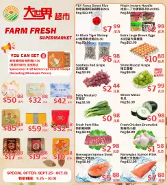 Farm Fresh Supermarket flyer week 39 Page 1: Fresh Pork Ribs €2,98, Fresh Chicken Drumstick €1,58