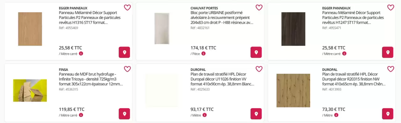 Catalogue Panofrance (valable jusqu'au 30-09)