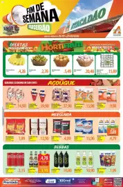 Folheto Atacadão Página 1: Copacol - peito de frango congelado €9,98, Coca-cola - refrigerante €3,15