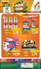 Folheto Atacadão Página 1: Tixan - lava roupas em pó €19,99, Amstel - cerveja €3,69