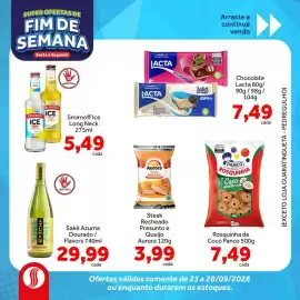 Folheto Shibata Supermercados Página 3: Sakê Azuma Dourado / Flavors €29,99, Chocolate Lacta €7,49