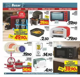 Volantino Iper Super Conveniente settimana 39 Pagina 30: Akai air fryer digitale €29,90, Ingrid set 6 calici €4,90