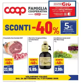 Volantino Coop famiglia cooperativa Pagina 1: Prosciutto San Daniele DOP €23,90