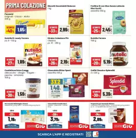 Volantino Coop famiglia cooperativa Pagina 8: Cioccolato Ritter Sport assortito €1,40, Kinder Colazione Più classico €2,19