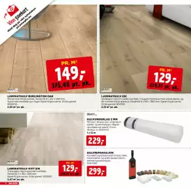 Jem & fix kundeavis uke 40 Side 4: Readyfix laminatgulv hvit eik €129,00, Readyfix Laminatgulv Burlington Oak €149,00