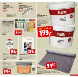 Jem & fix kundeavis uke 40 Side 5: Stabile Malematte €94,90, Blåtind white spirit €399,00