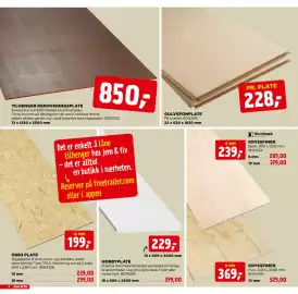 Jem & fix kundeavis uke 40 Side 6: Gulvsponplate €228,00, Tilhenger renoveringsplate €850,00