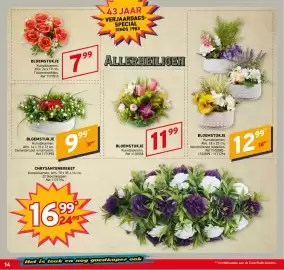 Trafic folder Pagina 14: Bloemstukje €9,99, Bloemstukje €12,99