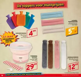 Trafic folder Pagina 18: Lavendel-warmtekussen €5,99, Warmwaterkruik €12,99