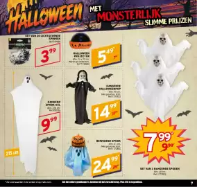 Trafic folder Pagina 7: Hangend spook xxl €9,99, Hangende halloweenpop €14,99