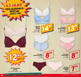 Trafic folder Pagina 9: Set van 2 beha's dames €13,99, Set van 2 shorties dames €8,99