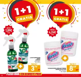 Trafic folder Pagina 2: Vlekkenverwijderaar poeder Vanish Oxi Action €8,49
