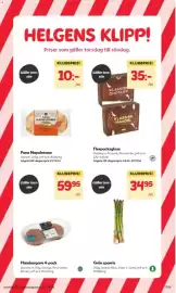 Hemköp reklamblad vecka 40 Sida 17: Dazzley flerpacksglass €35,00, Grön sparris €34,95
