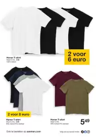 Zeeman folder week 39 Pagina 21: Heren T-shirt €6,00, Heren T-shirt €5,49