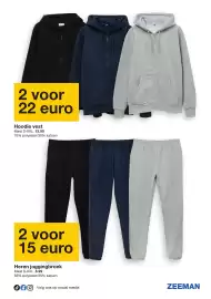 Zeeman folder week 39 Pagina 24: Hoodie vest €22,00, Heren joggingbroek €15,00