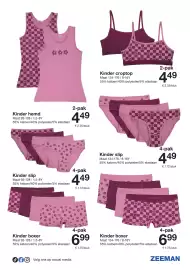 Zeeman folder week 39 Pagina 30: Kinder boxer €6,99, Kinder croptop €4,49