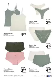 Zeeman folder week 39 Pagina 31: Dames slip €4,49, Dames singlet €4,99