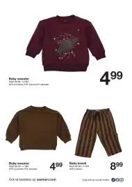 Zeeman folder week 39 Pagina 4: Baby sweater €4,99, Baby broek €8,99