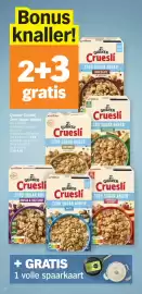 Albert Heijn folder week 40 Pagina 10: 10 Bonus knaller! 2+3 gratis Crues QUAKER Cruesli ZERO SUGAR ADDED" CHOCOLATE FLAVOUR