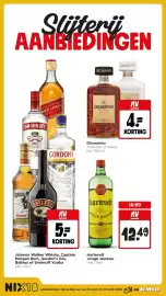 Jumbo folder week 40 Pagina 34: Johnnie Walker Whisky, Captain Morgan Rum, Gordon's Gin, Baileys of Smirnoff Vodka