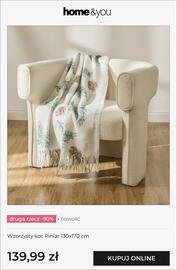 Home&You gazetka Strona 10: Wzorzysty koc Piniar 130x170 cm home & you €139,99