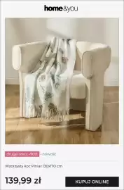 Home&You gazetka Strona 10: Wzorzysty koc Piniar 130x170 cm home & you €139,99