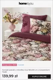 Home&You gazetka Strona 8: Komplet pościeli z mikrofibry Graz 160x200 cm z 2 poszewkami 70x80 Home & You €139,99