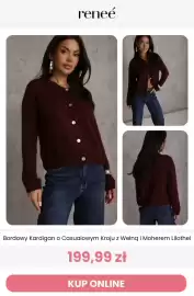 Renee magazyn Strona 5: Bordowy kardigan o casualowym kroju z wełną i moherem Lilothel Renee €199,99