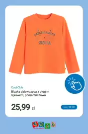 Smyk gazetka Strona 6: Bluzka dziewczęca z długim rękawem pomarańczowa Cool Club €25,99