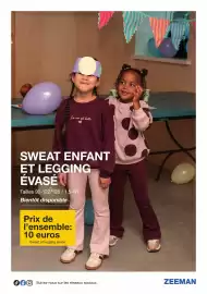 Catalogue Zeeman page 11: SWEAT ENFANT ET LEGGING ÉVASÉ €10,00