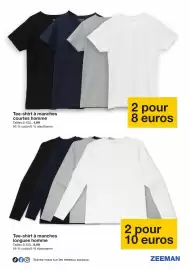 Catalogue Zeeman page 20: DIDIER Tee-shirt à manches longues homme €10,00, ZEE MAN Tee-shirt à manches courtes homme €8,00