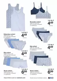 Catalogue Zeeman page 29: Brassière enfant €4,49, Boxer enfant €6,99