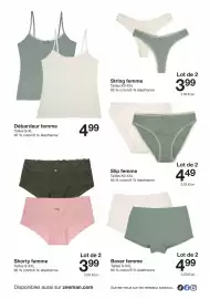 Catalogue Zeeman page 31: Slip femme €4,49, Débardeur femme €4,99
