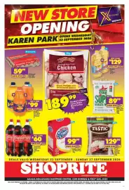 Shoprite catalogue Page 1: Brookes - oros squash concentrate €99,00, Sunfoil - pure sunflower oil €129,00