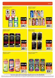 Booker Wholesale brochure Page 17: Jack Daniel's coca cola €15,99, Moth cocktail cans €27,99