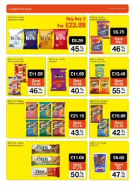 Booker Wholesale brochure Page 6: McCoy's crisps €21,15, Walkers crisps €11,99