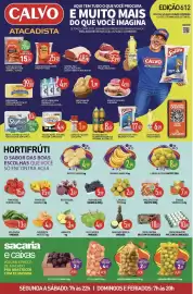 Folheto Calvo Atacadista Página 1: Cebola saco €49,90, Leite longa vida parmalat 1l €4,99
