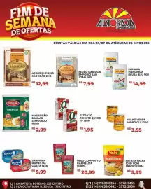 Catálogo Alvorada Supermercados Página 1: Arroz Emporio São João €12,99, Macarrão basilar semolado €2,99