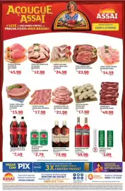 Encarte Assaí Atacadista Página 1: Whisky escocês ballantine's finest €72,90, Refrigerante guaraná antarctica sabores €2,79