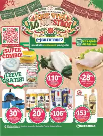 Folleto Super Gutiérrez semana 39 Página 1: Zaaschila salsas, Tequila CABRITO REPOSADO €153,50