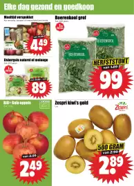 Dirk folder week 40 Pagina 2: Boerenkool grof €0,99, Zespri kiwi's gold €2,89