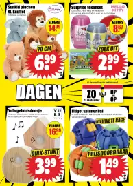 Dirk folder week 40 Pagina 27: Fidget spinner bal €1,49, Yula geluidsdoosje €3,99