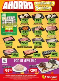 Folleto Soriana Mercado Página 2: Camarón chico sin cabeza €8.200,00, Milanesa de cerdo fresca €10.400,00