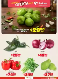 Folleto Soriana Híper Página 3: Chayote sin espinas €27,80, Pimiento morrón rojo €74,80
