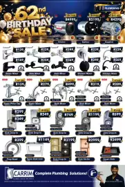 K Carrim catalogue Page 11: GEO Basin Mixer €279,00, GEO Basin Pillar Tap €139,00