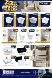 K Carrim catalogue Page 14: Lana Double Wall Hung basin + Cabinet 1200mm €5.499,00, Elma COMBO €4.899,00