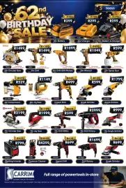 K Carrim catalogue Page 5: 20v Wrench €1.049,00, Incco 20v Jig Saw €1.149,00